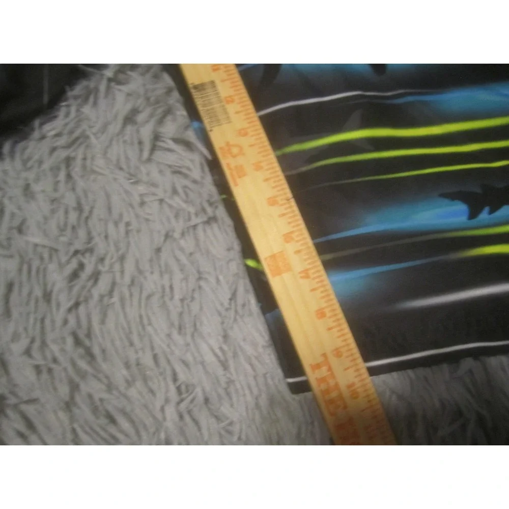 Zero Xposure Shorts Boys Large Black Green Swim Trunks Swimwear Board Rec